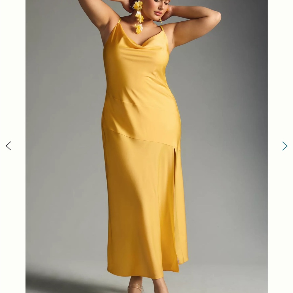 Elegant Yellow Maxi Dress